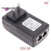 Handsome- AC 110V-240V to DC 12V 15V 24V 48V 0.5A 1A POE Injector power adapter NEW