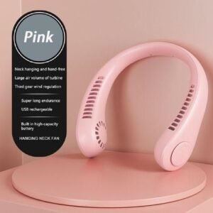 Portable Neck Fan Mute Bladeless Fan Rechargeable USB Mini