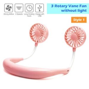 Mini USB  Fan Neck Fan Neckband With Rechargeable Battery