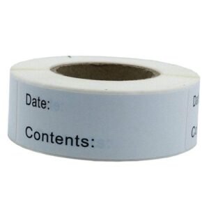 125Sheets Removable Blank Freezer Food Labels Date Mark Storage