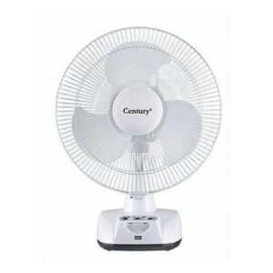 Century 12 Inches Rechargeable Table Fan With Portable Handle, LED Light & Charge/Full Indicator