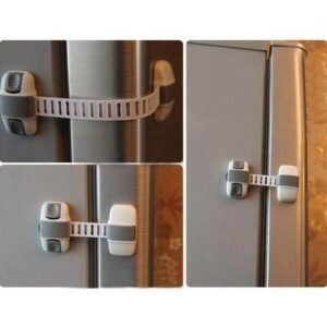 Baby Kids Cabinet Fridge Baby Security Sliding Door Drawer Straps Freezer Safety Wardrobe Cupboard Catch Lock