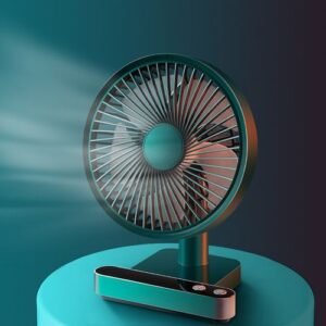 F702 Automatic Shaking LED Display Fan