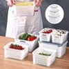 3-Pack Food Storage Container  Freezer Bins Square