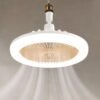Ceiling Fan 30W E27 Converter Base For Bedroom White Style