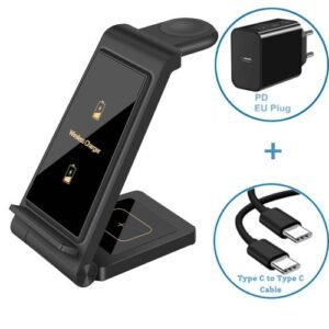 3 In 1 25W Wireless Charger Stand For Samsung Z Fold 4 S22
