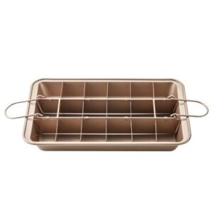 Brownie-Pan with Dividers,Nonstick Baking Loaf Pan Baking Pa