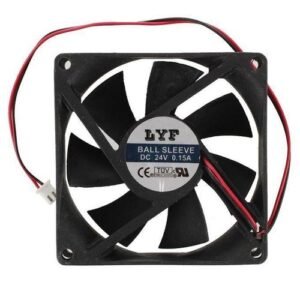 915 Generation 80mm x 25mm Brushless DC 24V PC Case Cooler Fan Black