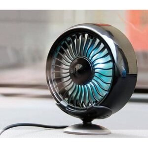 Car Dashboard Fan With Stand And Beautiful Night Light