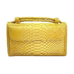 Genuine Leather Women Hand Bag Female Fashion Chain Shoulder Bag Luxury Designer Tote Messenger Bags(Egg Yellow)