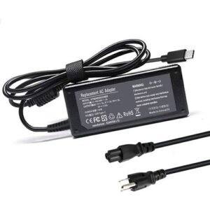 20V 3.25A 65W USB Type C Laptop Charger Compatible With Samsung/LG/Acer HP Spectre X360 13-ac013dx Elite X2 1012 G1 Lenovo Yoga 720 Thinkpad X1 Tablet