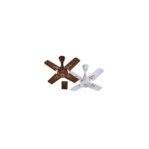 24" Short Blade Ceiling Fan (Brown/white) One Fan Only