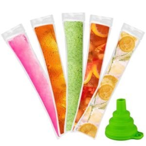 915 Generation Disposable Popsicle Bags 120Pcs Freezer Tubes, Ice Bags