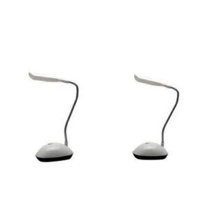 2x Flexible Desk Lamp Bedside Lamps For Living Room Dorm Kids Students