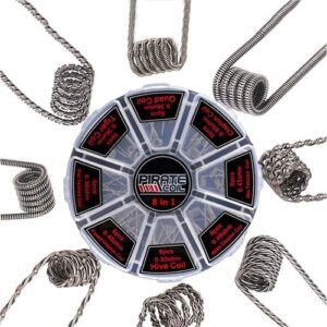 PIRATE COIL 48pcs A1 Tool Prebuilt premade Coils Clapton Quad Tiger Hive Alien Fused Clapton Mix Twisted Coil for RDA RBA Atomizer