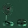 Retractable Floor Standing Fan,Style: USB Plug In (Green)