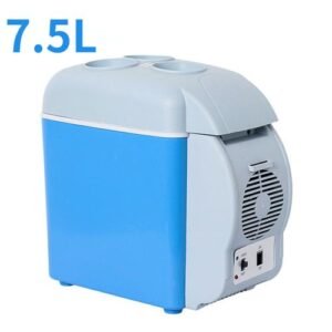 7.5l Car Refrigerator 12v Blue Multi-Functional Portable Mini Fridge Travel Outdoor Rv Camper Cooler Minifridge Caravan Freezer