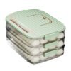 915 Generation Kitchen Accessories Organizer Dumpling Storage Box Refrigerator Box Food Grade Dumpling Freezer Box Green