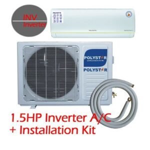 Polystar 1.5HP Split Unit Inverter A/C With LED Display