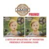 2 Sets Of Spacetek 18 Inches Inverter-Friendly Standing Fan