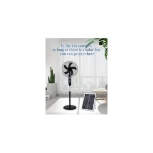 16 Inch Floor Rechargeable Standing Fan With Panel