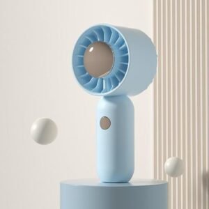 Portable Mini Pocket Fan Blue Spray Plating Version