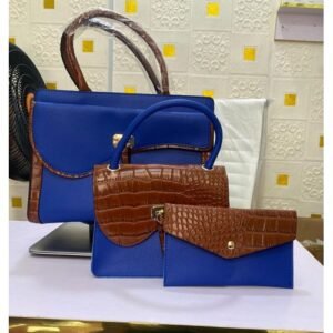 3in1 Fashion Vintage Classy Quality Stock Bag - Blue