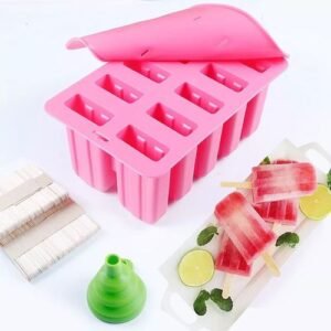10 Freezer IceMold Yogurt Lolly Mould Popsicle+free Sticks