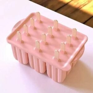 12 Freezer IceMold Yogurt Lolly Mould Popsicle + Free Sticks