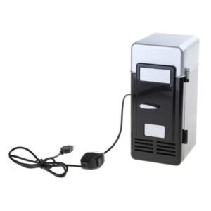 Mini Car Fridge Travel Refrigerator Portable for DC Powered Cool Heat Cooler And Warmer Box Home Car Freezer C4DA-Black