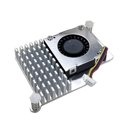 For Raspberry Pi 5 with Adjustable Speed Cooling Fan Metal