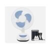 12 Inches Rechargeable Table Fan With Solar Panel 2024