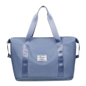 Folding Travel Bag Large Waterproof Bags Handbags-Blue