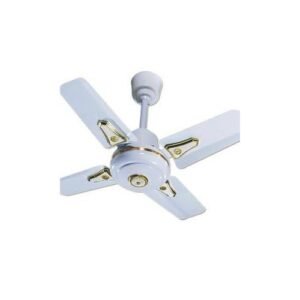 Qasa Short Blade Ceiling Fan -24 Inches COFFEE BROWN/WHITE