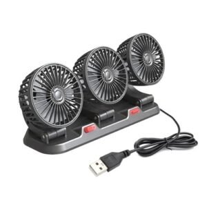 F4310 Car Three-Head Fan, Style:5V USB Universal F4310 USB Universal