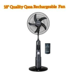 Qasa Quality 18inch Rechargeable Standing Fan Wit Remote Control