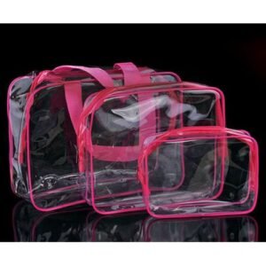 3-in-1 Transparent Multi-Purpose Storage Bag. (Ideal For Your Beauty And Personal Care Essentials.)