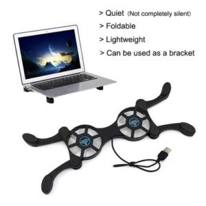 Foldable Laptop Stand Cooling Fan Cooling Pad Cooler