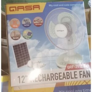 Qasa 12 Inch Rechargeable Table Fan Cf025-12