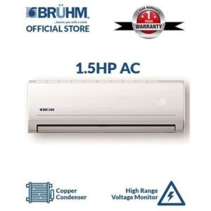 Bruhm 1.5HP Split Air Conditioner + Kit Lagos Delivery Only