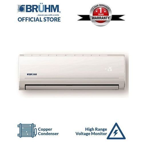Bruhm 1HP Split Air Conditioner + Kit Lagos Delivery Only