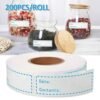 200pcs/roll Self-Adhesive Freezer Food Storage Lab