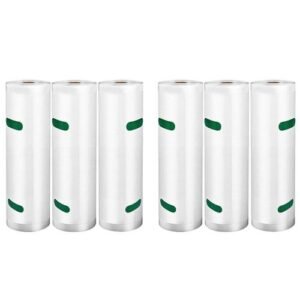 Vacuum Sealer Bags Rolls 6 PaFor Food Saver, Heavy Duty Vacuum Storage Bags For Sous Vide Cooking, Freezer