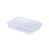 4 Grids Food Fruit Storage Box Portable Compartment Refrigerator Freezer Organizers Sub-Packed Meat Onion Ginger Clear Crisper