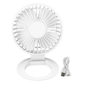 Portable Mini Usb Fan Air Cooler Small Desk Battery Fan For Pc Laptop Cooling Fan White With Battery