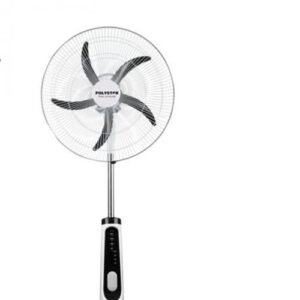 Polystar 18 Inch RECHARGEABLE FAN WITH REMOTE, USB, LED LIGHT