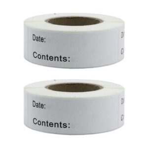 2x 250 Removable Selfadhesive Sheets For Freezer Labels