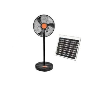 Ox 18 Inches Long Lasting Rechargeable Standing Fan + Panel