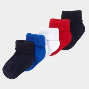 Dunnes 5 Pairs Of Baby Boys Socks - Blue