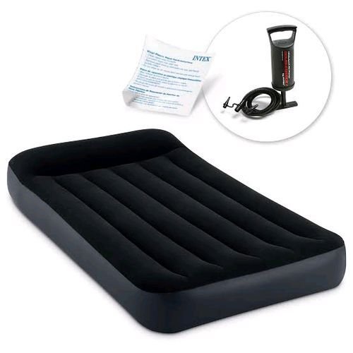 Intex Inflatable Single Pillow Rest Airbed With Pump